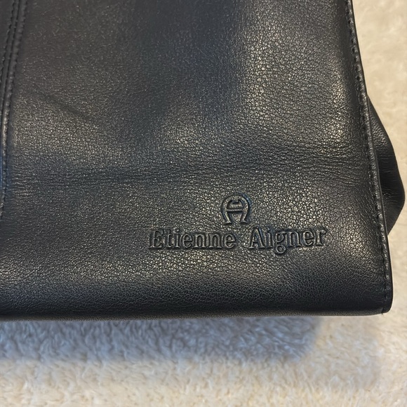Etienne Aigner Black Genuine Leather Purse - Picture 4 of 10